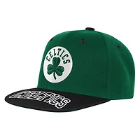 Youth Outerstuff Kelly Black Boston Celtics Two-Tone Snapback Hat
