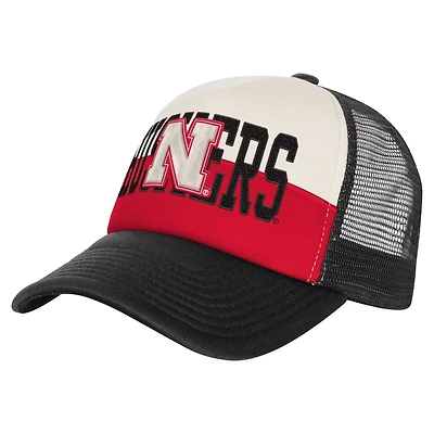 Youth Outerstuff Nebraska Huskers Modern Fan Trucker Adjustable Hat