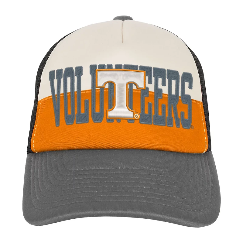 Youth Outerstuff Tennessee Cream Tennessee Volunteers Modern Fan Trucker Adjustable Hat