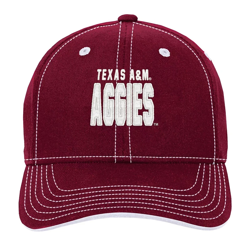 Youth Texas AM Aggies Old School Slouch Adjustable Hat