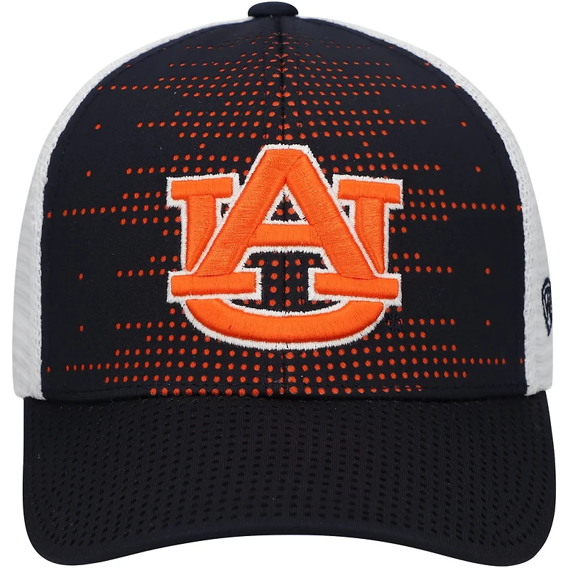 Youth Top of the World White Auburn Tigers Crushed Adjustable Hat
