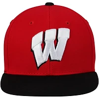 Youth Top of the World Wisconsin Badgers Maverick Snapback Adjustable Hat