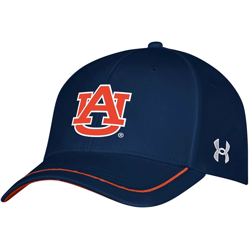 Youth Under Armour Auburn Tigers Blitzing Accent Performance Adjustable Hat
