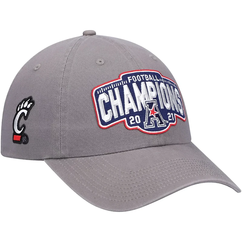 Zephyr Cincinnati Bearcats 2021 AAC Football Conference Champions Locker Room Crew Adjustable Hat