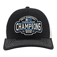 Zephyr Michigan Wolverines 2025 Big Ten Men's Basketball Conference Tournament Champions Locker Room Adjustable Trucker Hat