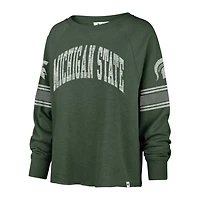 '47 Michigan State Spartans Allie Modest Raglan Long Sleeve Cropped T-Shirt