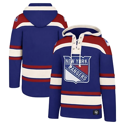 '47 New York Rangers Big  Tall Superior Lacer Pullover Hoodie