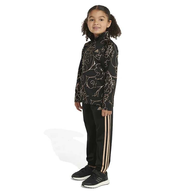 adidas Girls' 2-Piece Printed Glam Tricot Track Set