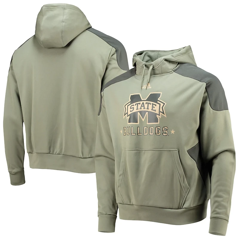 adidas Mississippi State Bulldogs Military Appreciation Salute To Service AEROREADY Pullover Hoodie