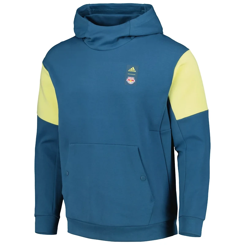 adidas New York Red Bulls 2023 Player Travel Pullover Hoodie