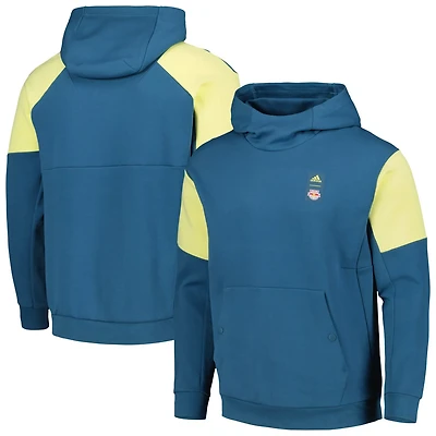 adidas New York Red Bulls 2023 Player Travel Pullover Hoodie