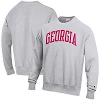 Champion Georgia Bulldogs Big  Tall Reverse Weave Fleece Crewneck Pullover Sweatshirt