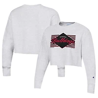 Champion Georgia Bulldogs Reverse Weave Cropped Pullover Sweatshirt