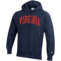 Champion Heathered Gray Virginia Cavaliers Team Arch Reverse Weave Pullover Hoodie