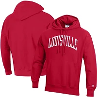 Champion Louisville Cardinals Team Arch Reverse Weave Pullover Hoodie