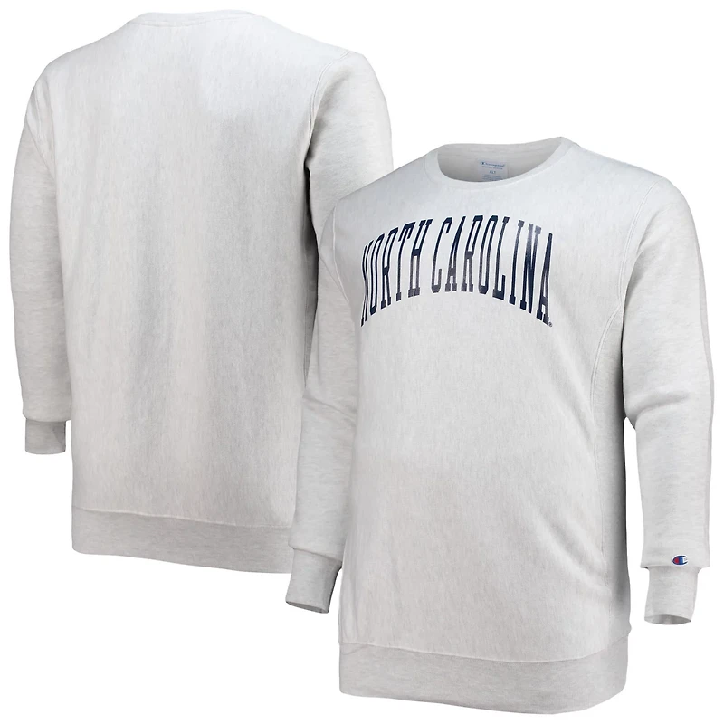 Champion North Carolina Tar Heels Big Tall Reverse Weave Fleece Crewneck Pullover Sweatshirt