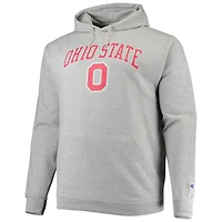 Champion Ohio State Buckeyes Big  Tall Arch Over Logo Powerblend Pullover Hoodie