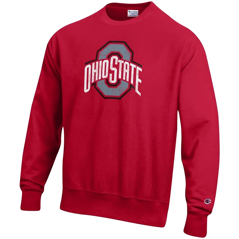 Champion Ohio State Buckeyes Vault Logo Reverse Weave Pullover Sweatshirt