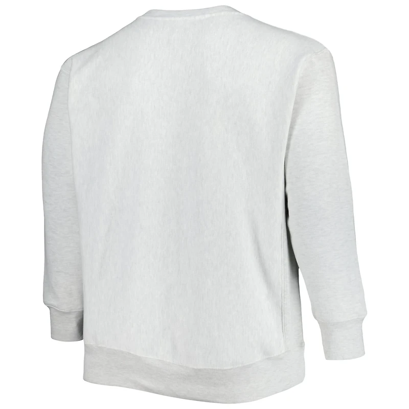 Champion West Virginia Mountaineers Big  Tall Reverse Weave Fleece Crewneck Pullover Sweatshirt