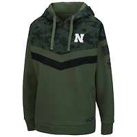 Colosseum /Camo Nebraska Huskers OHT Military Appreciation Extraction Chevron Pullover Hoodie