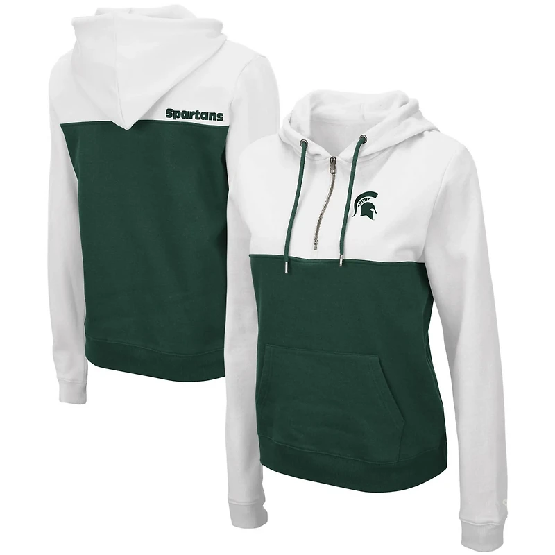 Colosseum /Green Michigan State Spartans Aidan Lightweight Half-Zip Hoodie