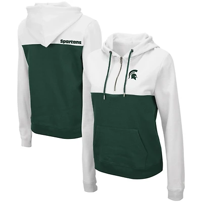 Colosseum /Green Michigan State Spartans Aidan Lightweight Half-Zip Hoodie