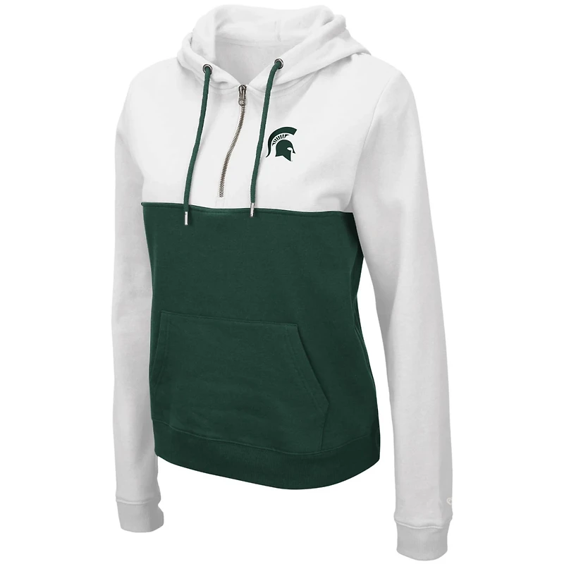 Colosseum /Green Michigan State Spartans Aidan Lightweight Half-Zip Hoodie