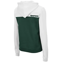 Colosseum /Green Michigan State Spartans Aidan Lightweight Half-Zip Hoodie