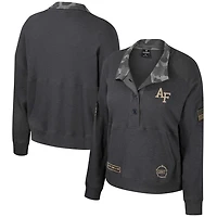 Colosseum Air Force Falcons OHT Military Appreciation Payback Henley Thermal Sweatshirt