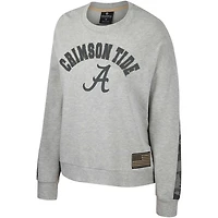 Colosseum Alabama Crimson Tide OHT Military Appreciation Flag Rank Dolman Pullover Sweatshirt