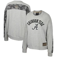 Colosseum Alabama Crimson Tide OHT Military Appreciation Flag Rank Dolman Pullover Sweatshirt