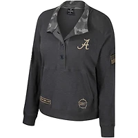 Colosseum Alabama Crimson Tide OHT Military Appreciation Payback Henley Thermal Sweatshirt