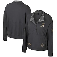 Colosseum Alabama Crimson Tide OHT Military Appreciation Payback Henley Thermal Sweatshirt