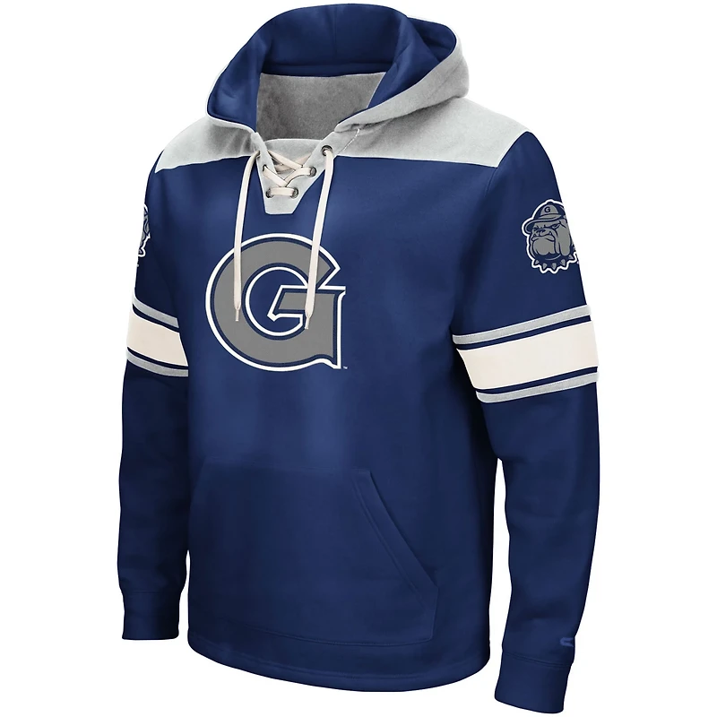 Colosseum Georgetown Hoyas 20 Lace-Up Pullover Hoodie
