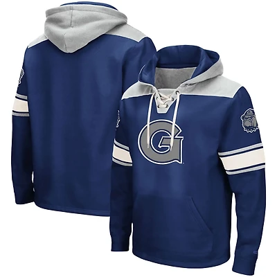 Colosseum Georgetown Hoyas 20 Lace-Up Pullover Hoodie