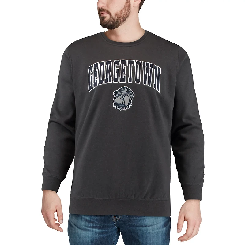 Colosseum Georgetown Hoyas Arch  Logo Crew Neck Sweatshirt