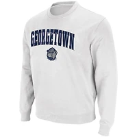 Colosseum Georgetown Hoyas Arch  Logo Tackle Twill Pullover Sweatshirt