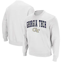 Colosseum Georgia Tech Yellow Jackets Arch  Logo Tackle Twill Pullover Sweatshirt