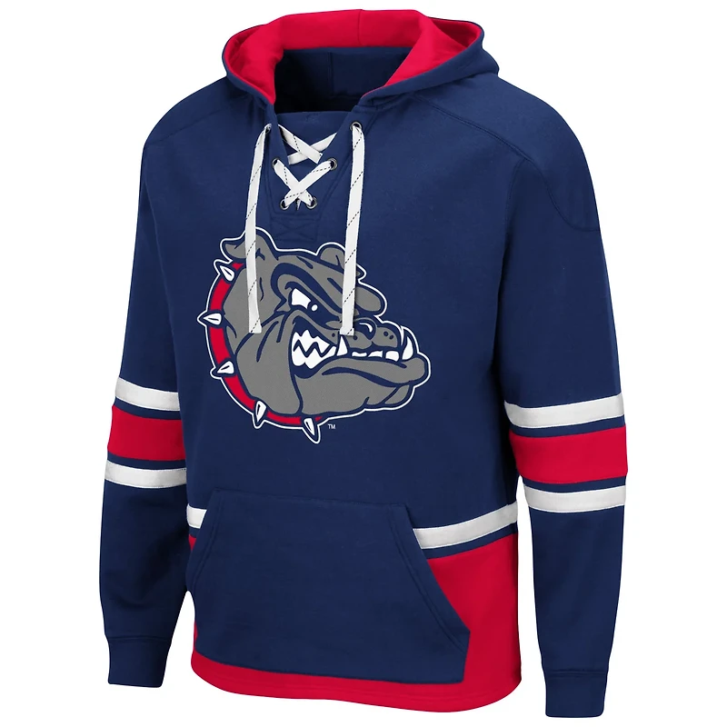 Colosseum Gonzaga Bulldogs Lace Up 30 Pullover Hoodie