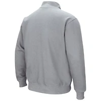 Colosseum Heathered Gray Indiana Hoosiers Tortugas Team Logo Quarter-Zip Jacket