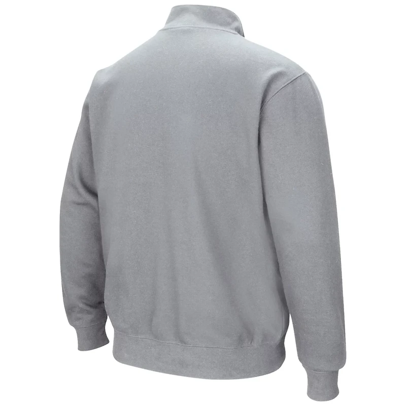 Colosseum Heathered Gray Michigan State Spartans Tortugas Team Logo Quarter-Zip Jacket