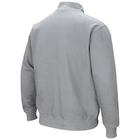 Colosseum Heathered Gray Nebraska Huskers Tortugas Team Logo Quarter-Zip Jacket