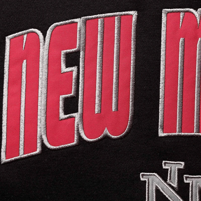 Colosseum Heathered Gray New Mexico Lobos Arch and Logo Pullover Hoodie