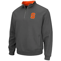 Colosseum Heathered Gray Syracuse Tortugas Team Logo Quarter-Zip Jacket