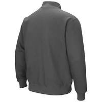 Colosseum Heathered Gray Syracuse Tortugas Team Logo Quarter-Zip Jacket