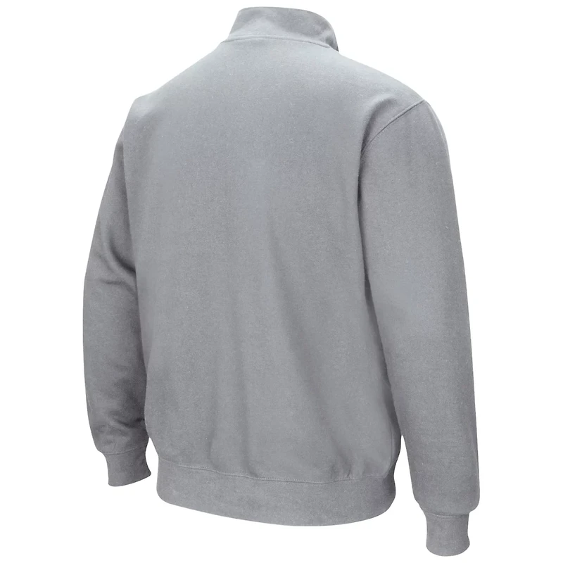 Colosseum Heathered Gray UCF Knights Tortugas Team Logo Quarter-Zip Jacket