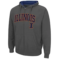 Colosseum Illinois Fighting Illini Arch  Logo 30 Full-Zip Hoodie