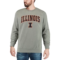 Colosseum Illinois Fighting Illini Arch  Logo Crew Neck Sweatshirt
