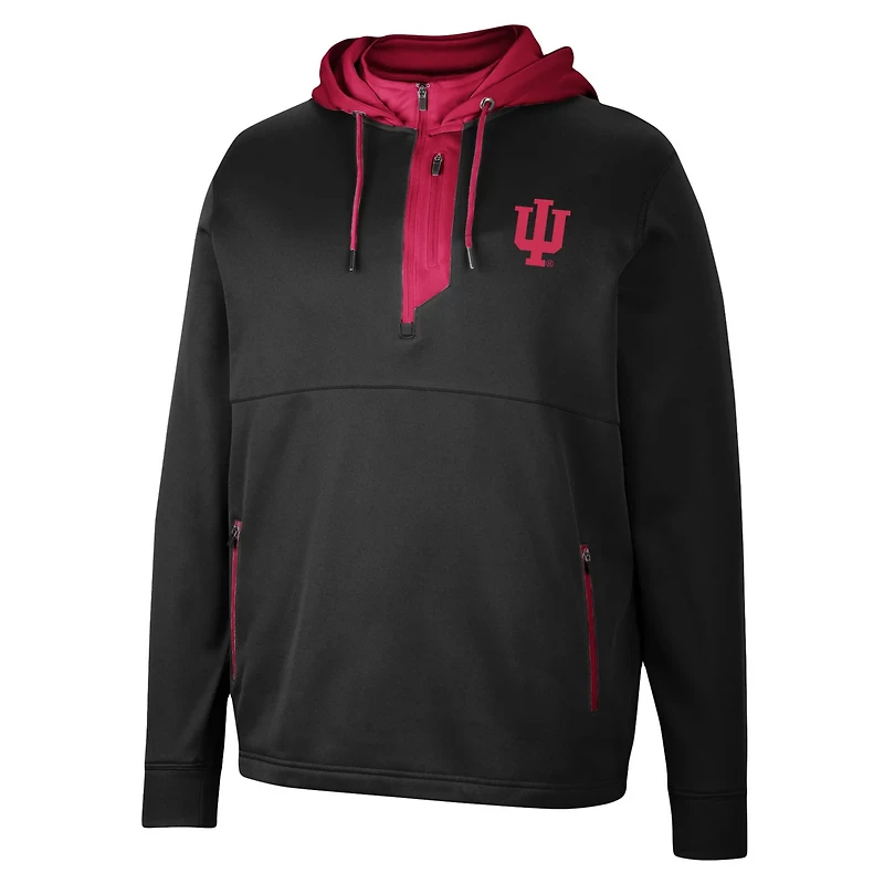 Colosseum Indiana Hoosiers Luge 30 Quarter-Zip Hoodie