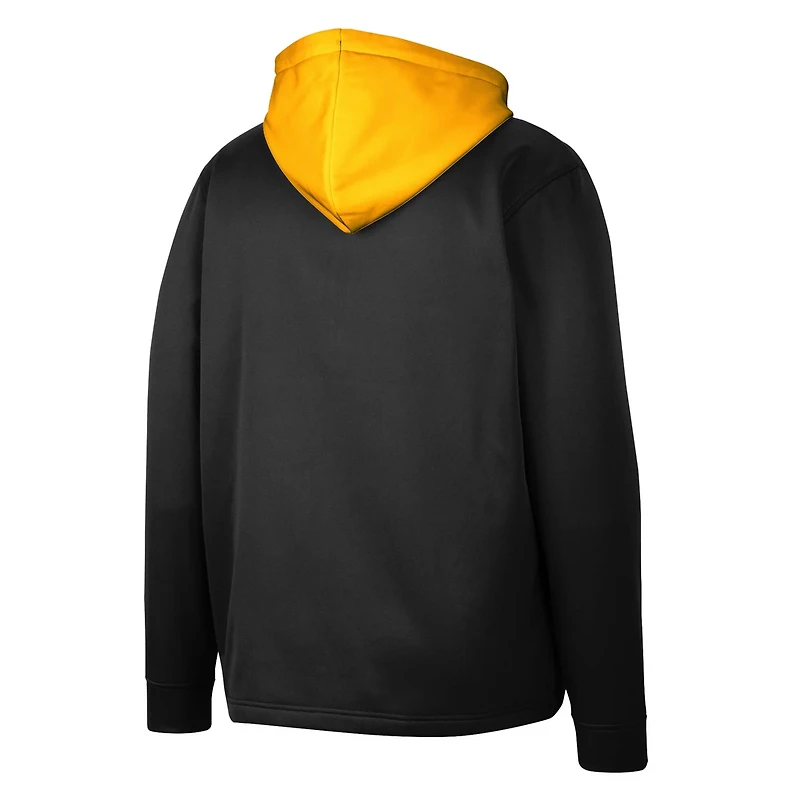 Colosseum Iowa Hawkeyes Luge 30 Quarter-Zip Hoodie